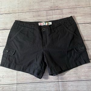 Roxy black cargo shorts - size 7